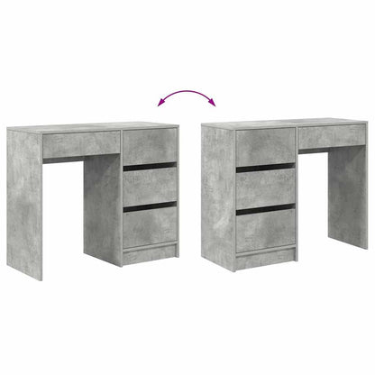 Schreibtisch Betongrau 90 x 37.5 x 75 cm Holzwerkstoff