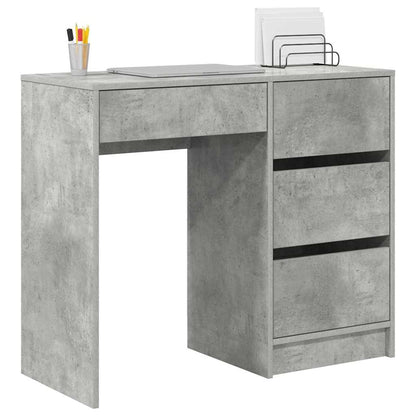 Schreibtisch Betongrau 90 x 37.5 x 75 cm Holzwerkstoff