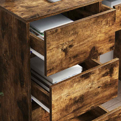 Schreibtisch Geräucherte Eiche 90 x 37.5 x 75 cm Holzwerkstoff