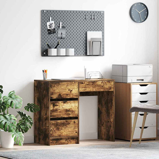 Schreibtisch Geräucherte Eiche 90 x 37.5 x 75 cm Holzwerkstoff