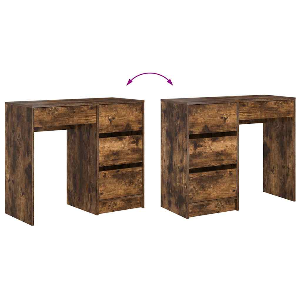 Schreibtisch Geräucherte Eiche 90 x 37.5 x 75 cm Holzwerkstoff
