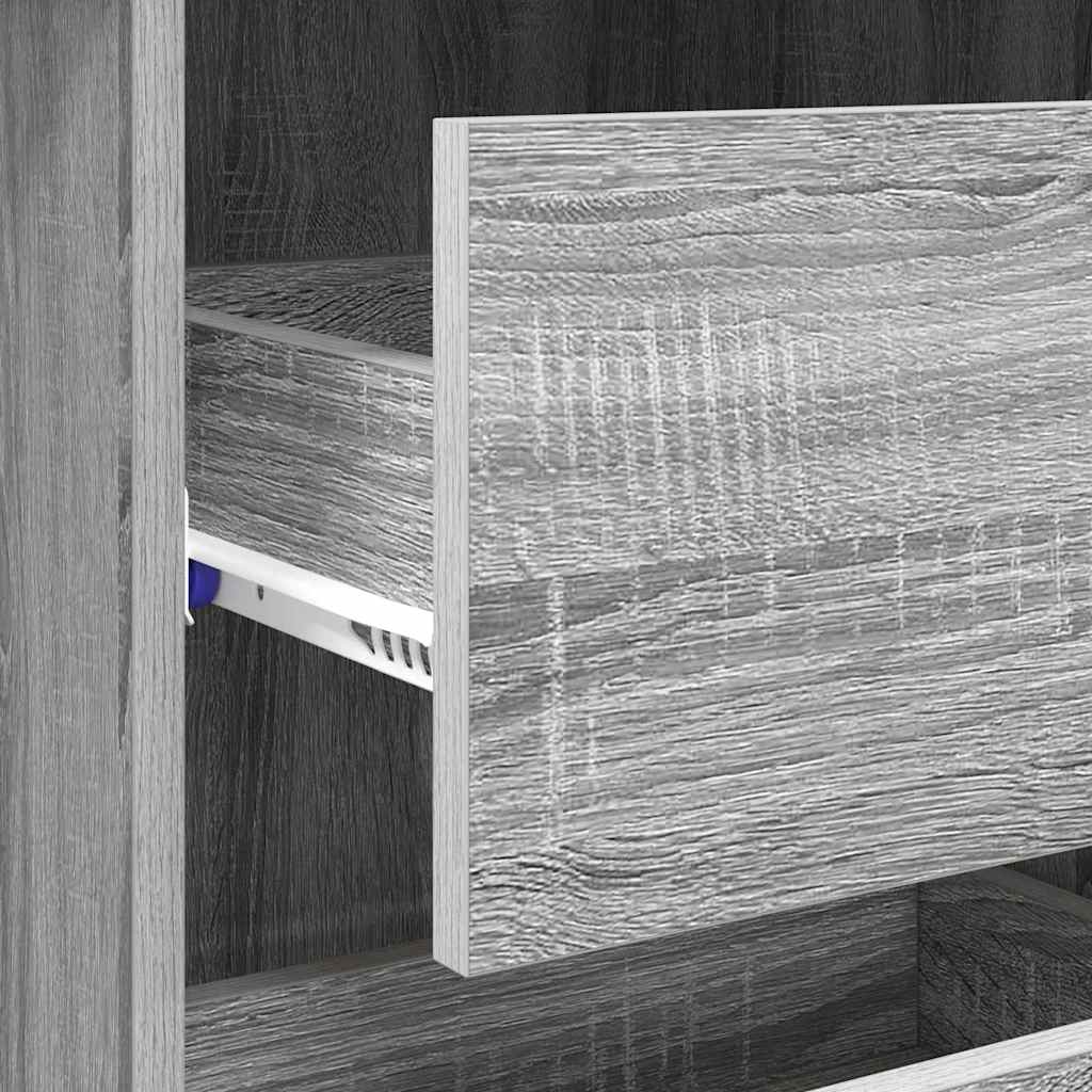 Schreibtisch Graues Sonoma 90 x 37.5 x 75 cm Holzwerkstoff