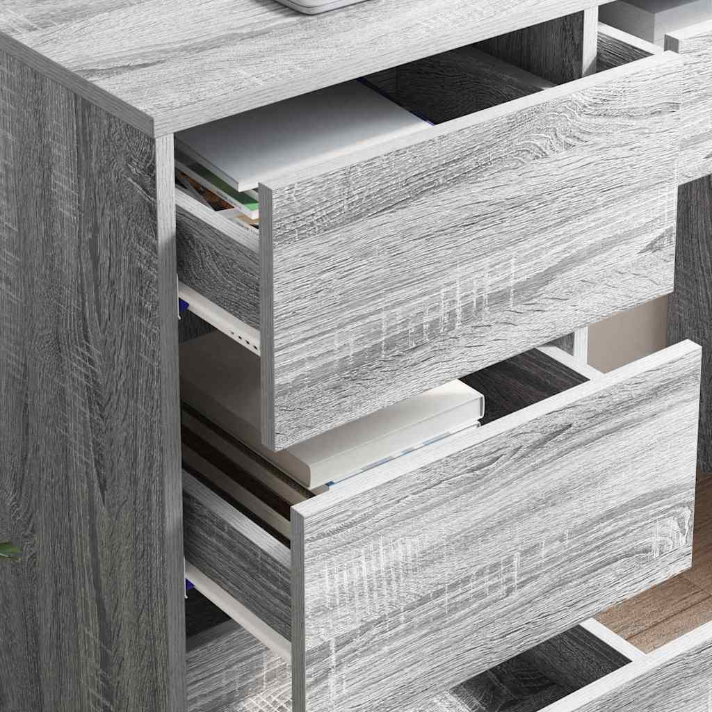 Schreibtisch Graues Sonoma 90 x 37.5 x 75 cm Holzwerkstoff
