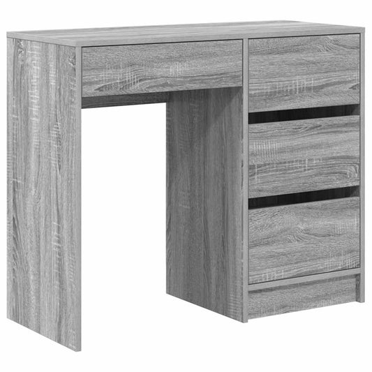 Schreibtisch Graues Sonoma 90 x 37.5 x 75 cm Holzwerkstoff