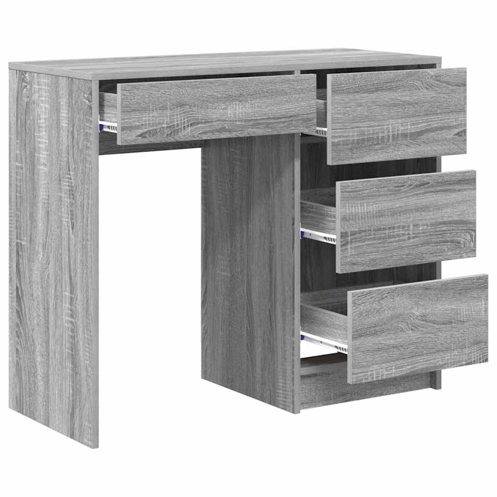 Schreibtisch Graues Sonoma 90 x 37.5 x 75 cm Holzwerkstoff