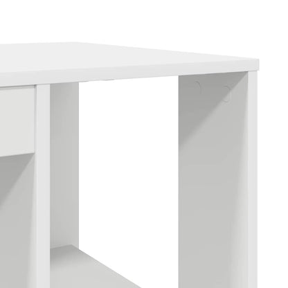 Schreibtisch mit Stauraum Weiß 130 x 50,5 x 75 cm Holzwerkstoff