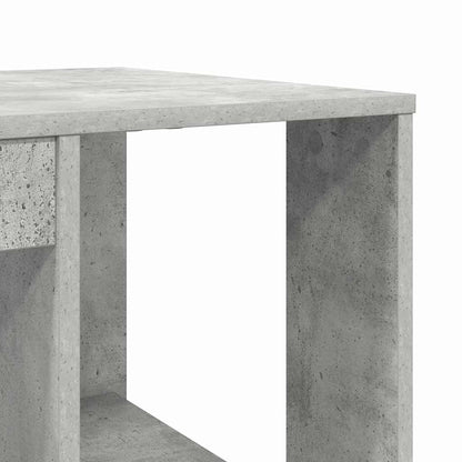 Schreibtisch mit Stauraum Betongrau 130 x 50,5 x 75 cm