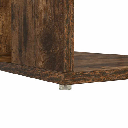 Schreibtisch mit Stauraum Räuchereiche 130 x 50,5 x 75 cm
