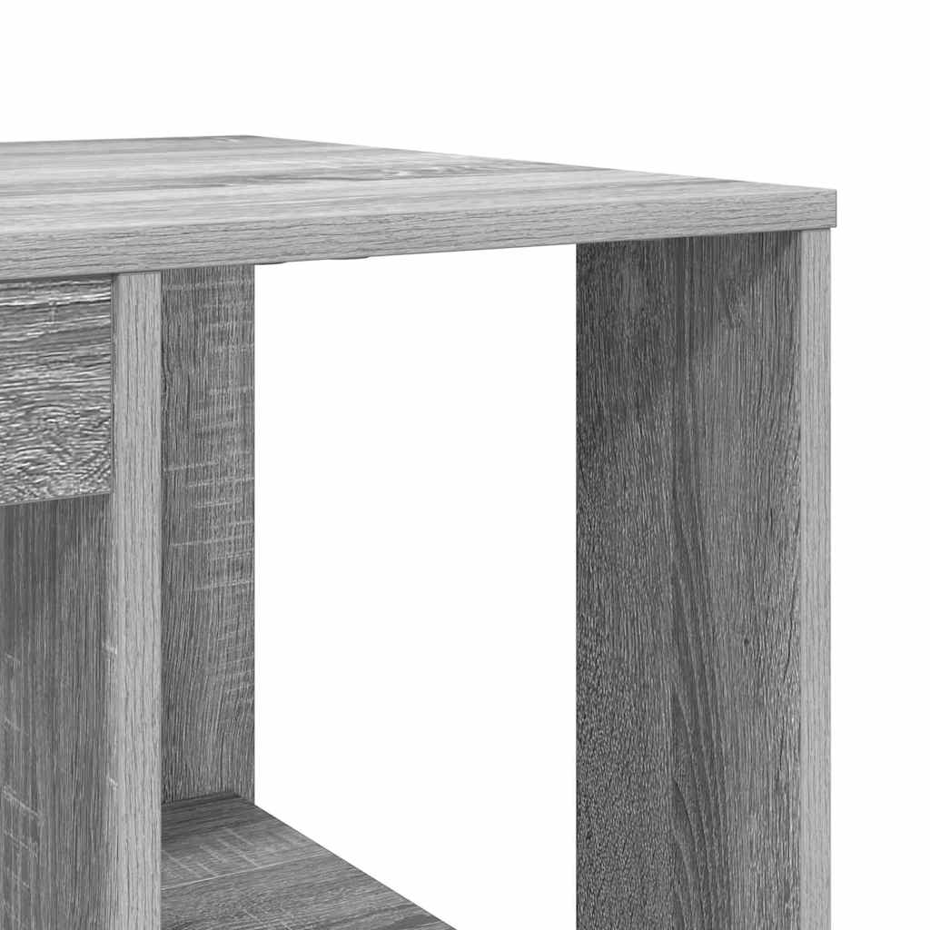 Schreibtisch mit Stauraum Graues Sonoma 130 x 50,5 x 75 cm