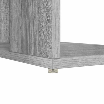 Schreibtisch mit Stauraum Graues Sonoma 130 x 50,5 x 75 cm