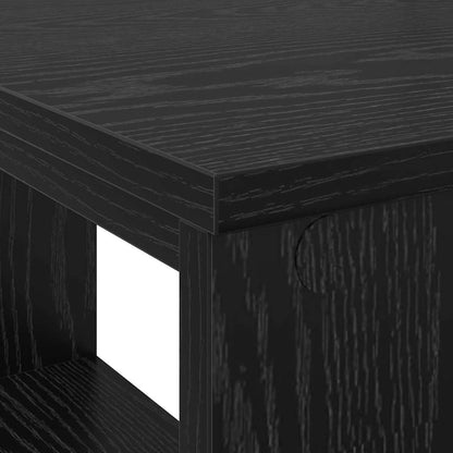 Schreibtisch Schwarz Eichen-Optik 90 x 50 x 75 cm Holzwerkstoff