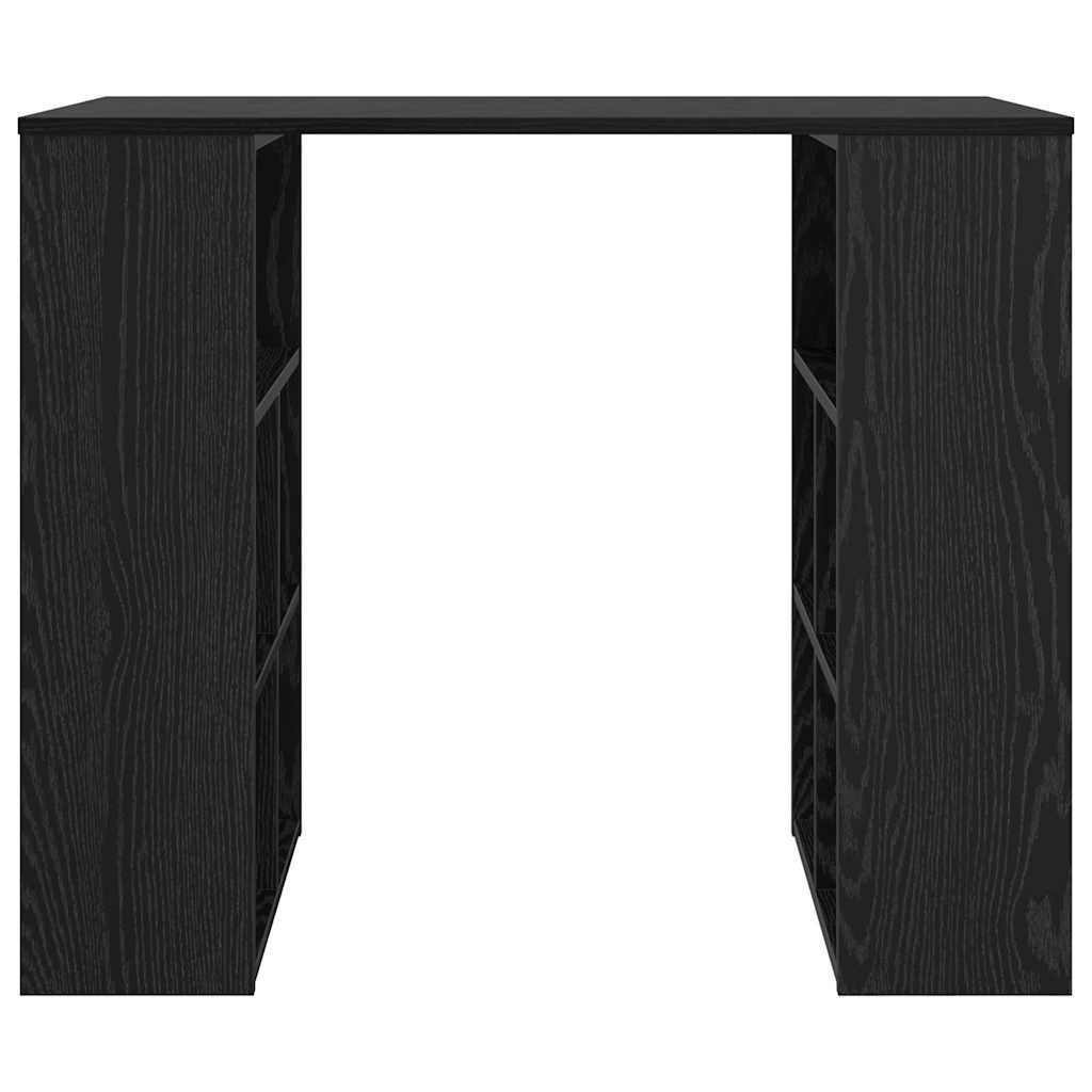 Schreibtisch Schwarz Eichen-Optik 90 x 50 x 75 cm Holzwerkstoff