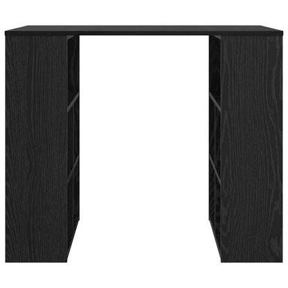Schreibtisch Schwarz Eichen-Optik 90 x 50 x 75 cm Holzwerkstoff