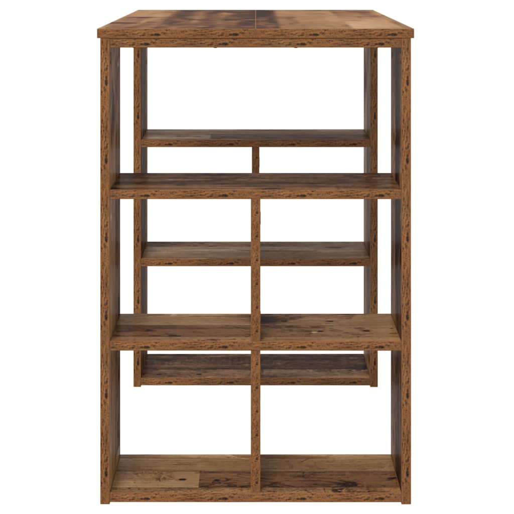 Schreibtisch mit Regal Altholz 90 x 50 x 75 cm Holzwerkstoff