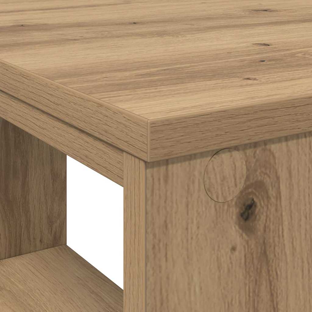 Schreibtisch Eiche handwerklich 90 x 50 x 75 cm Holzwerkstoff