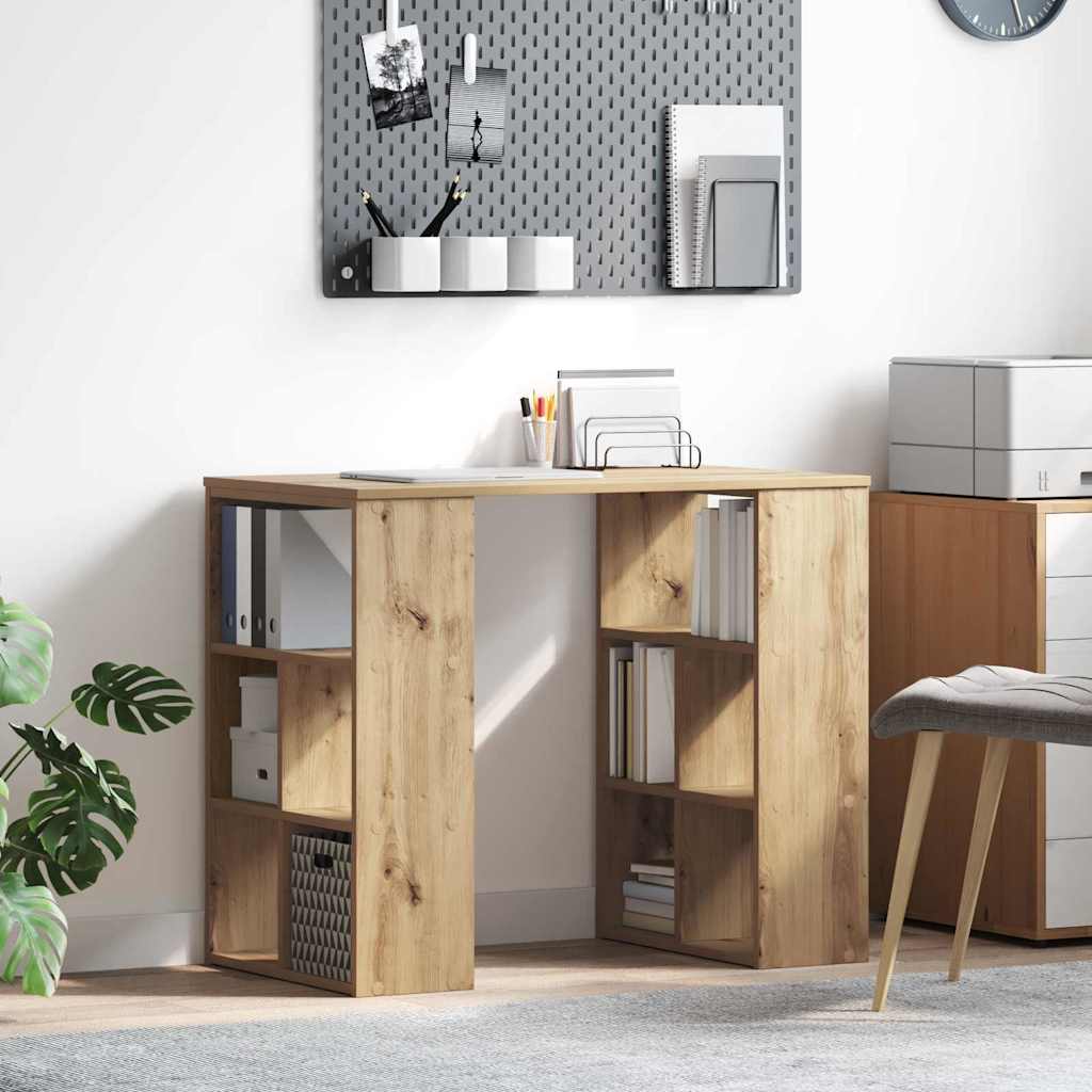 Schreibtisch Eiche handwerklich 90 x 50 x 75 cm Holzwerkstoff