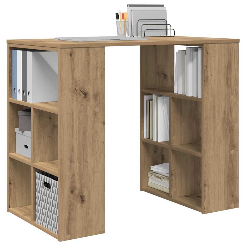 Schreibtisch Eiche handwerklich 90 x 50 x 75 cm Holzwerkstoff