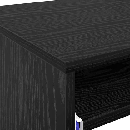 Tisch mit Regal Schwarze Eiche 77,5 x 43 x 79 cm Holzwerkstoff