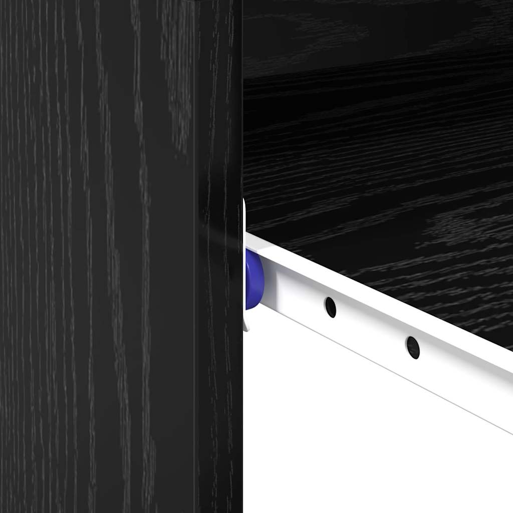 Tisch mit Regal Schwarze Eiche 77,5 x 43 x 79 cm Holzwerkstoff