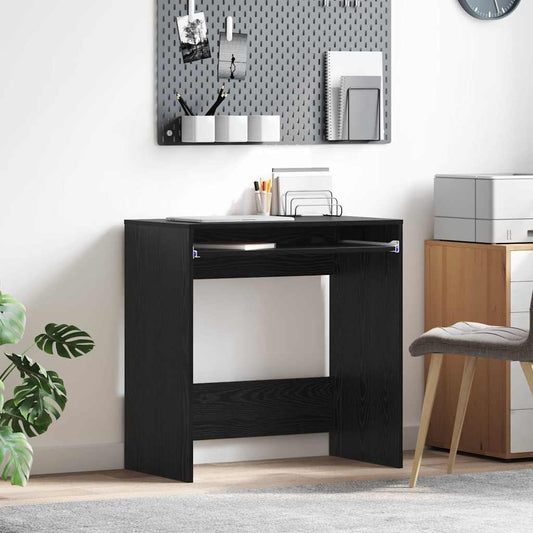 Tisch mit Regal Schwarze Eiche 77,5 x 43 x 79 cm Holzwerkstoff
