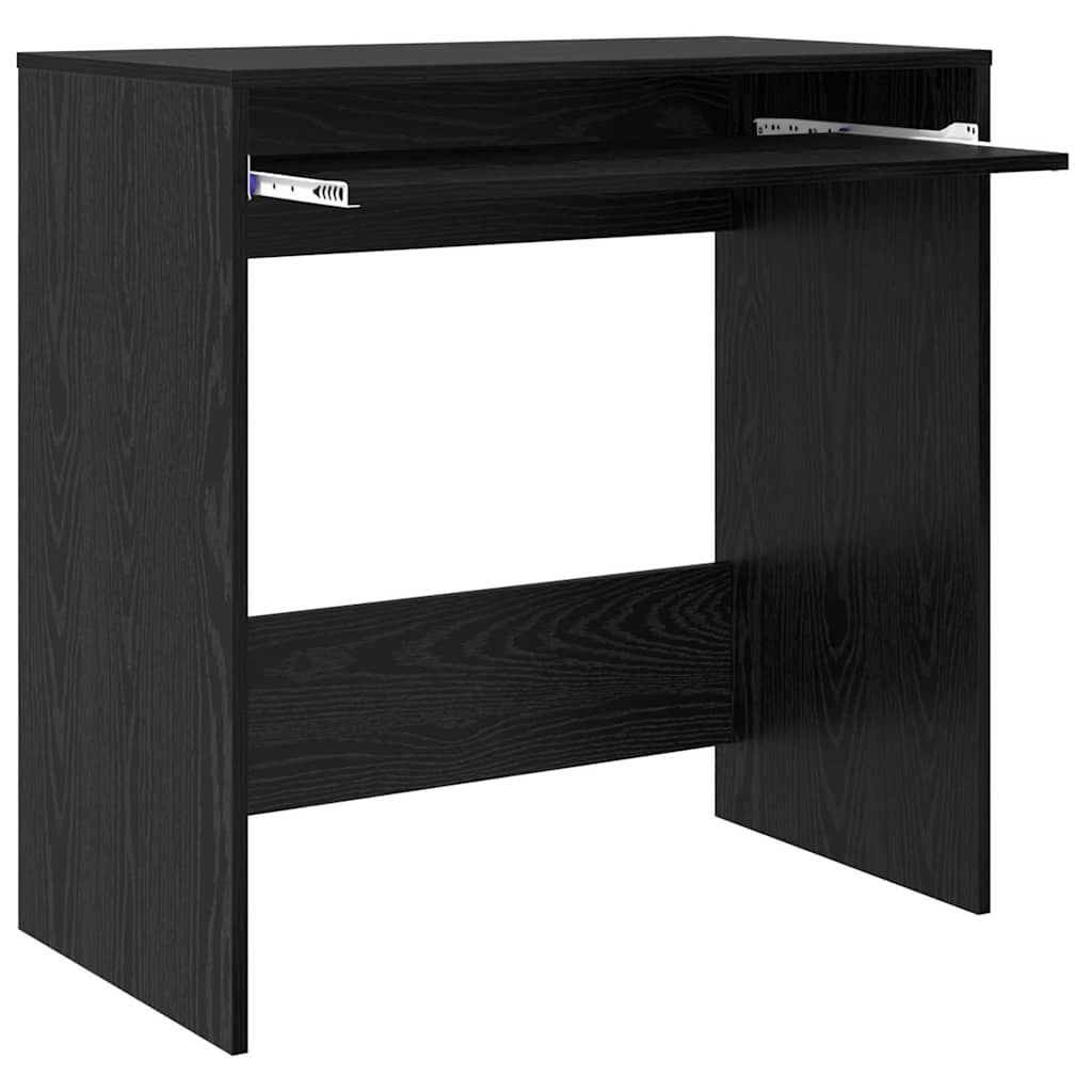 Tisch mit Regal Schwarze Eiche 77,5 x 43 x 79 cm Holzwerkstoff