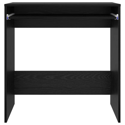Tisch mit Regal Schwarze Eiche 77,5 x 43 x 79 cm Holzwerkstoff