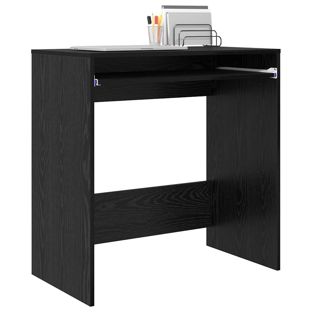 Tisch mit Regal Schwarze Eiche 77,5 x 43 x 79 cm Holzwerkstoff