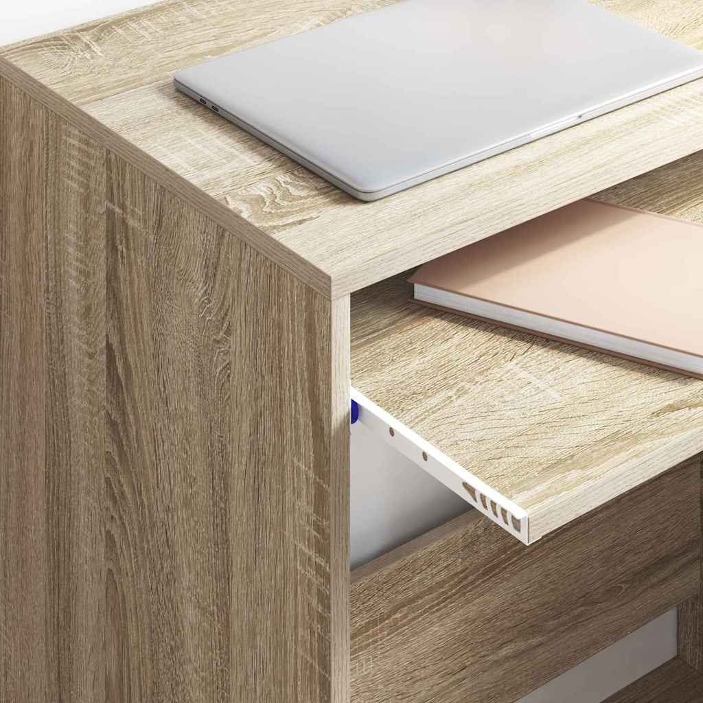 Tisch mit Regal Sonoma Eiche 77,5 x 43 x 79 cm Holzwerkstoff