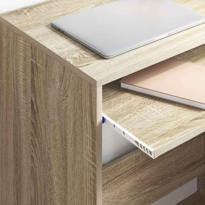 Tisch mit Regal Sonoma Eiche 77,5 x 43 x 79 cm Holzwerkstoff