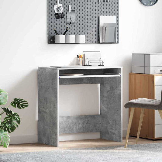 Tisch mit Regal Grau 77,5 x 43 x 79 cm Holzwerkstoff