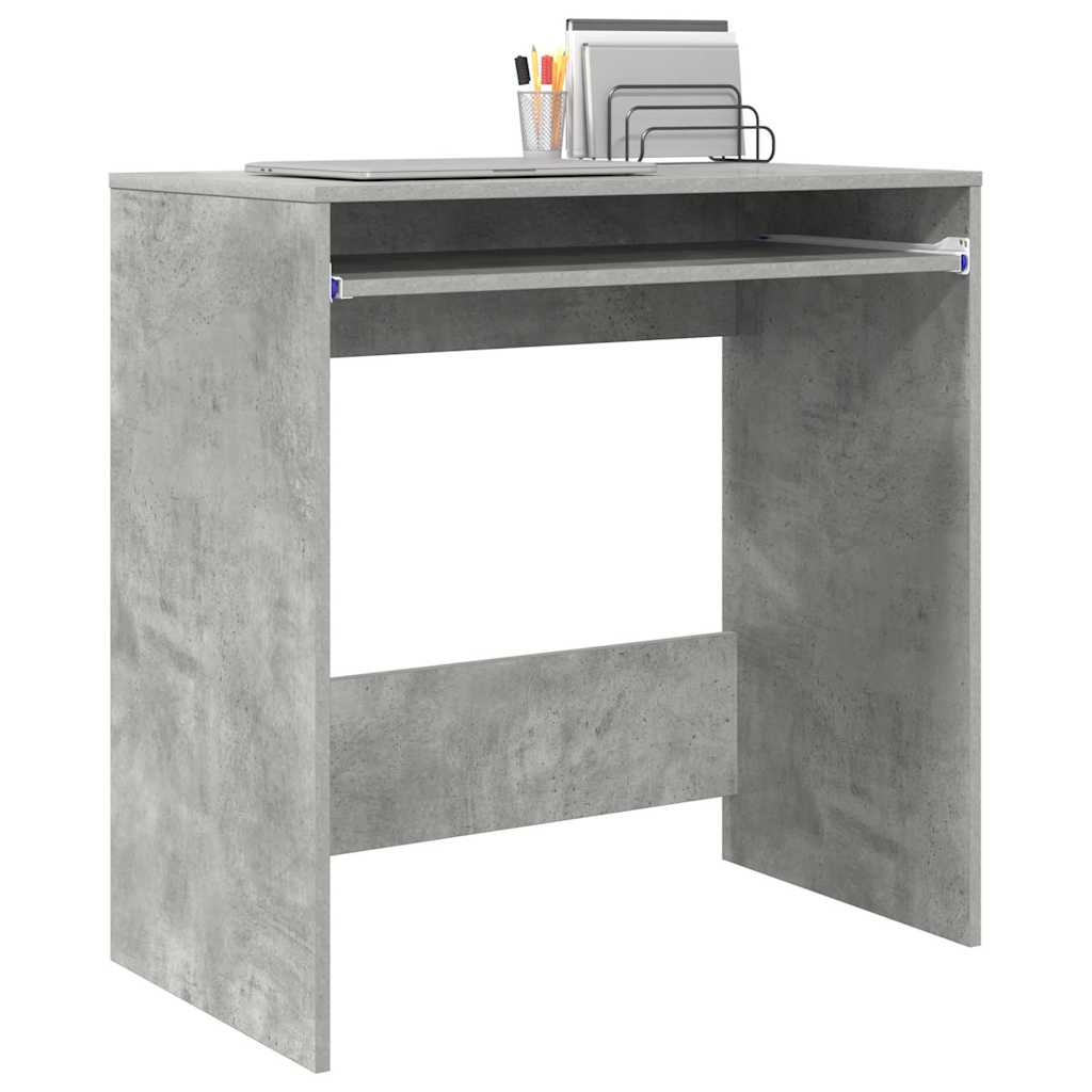 Tisch mit Regal Grau 77,5 x 43 x 79 cm Holzwerkstoff