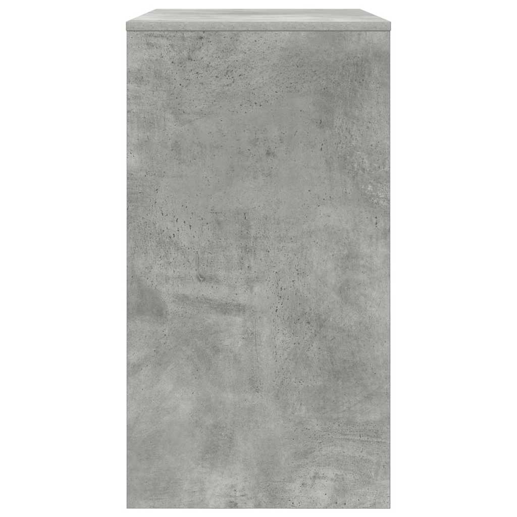 Tisch mit Regal Grau 77,5 x 43 x 79 cm Holzwerkstoff