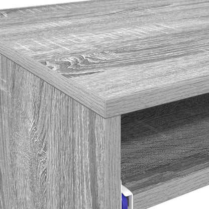 Tisch mit Regal Grau 77,5 x 43 x 79 cm Holzwerkstoff