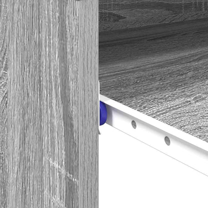 Tisch mit Regal Grau 77,5 x 43 x 79 cm Holzwerkstoff