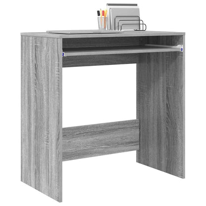 Tisch mit Regal Grau 77,5 x 43 x 79 cm Holzwerkstoff