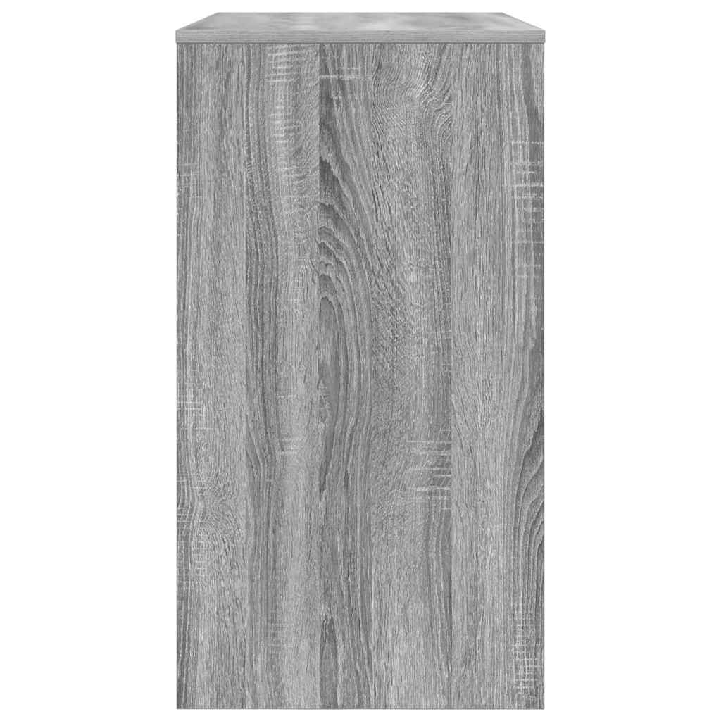Tisch mit Regal Grau 77,5 x 43 x 79 cm Holzwerkstoff