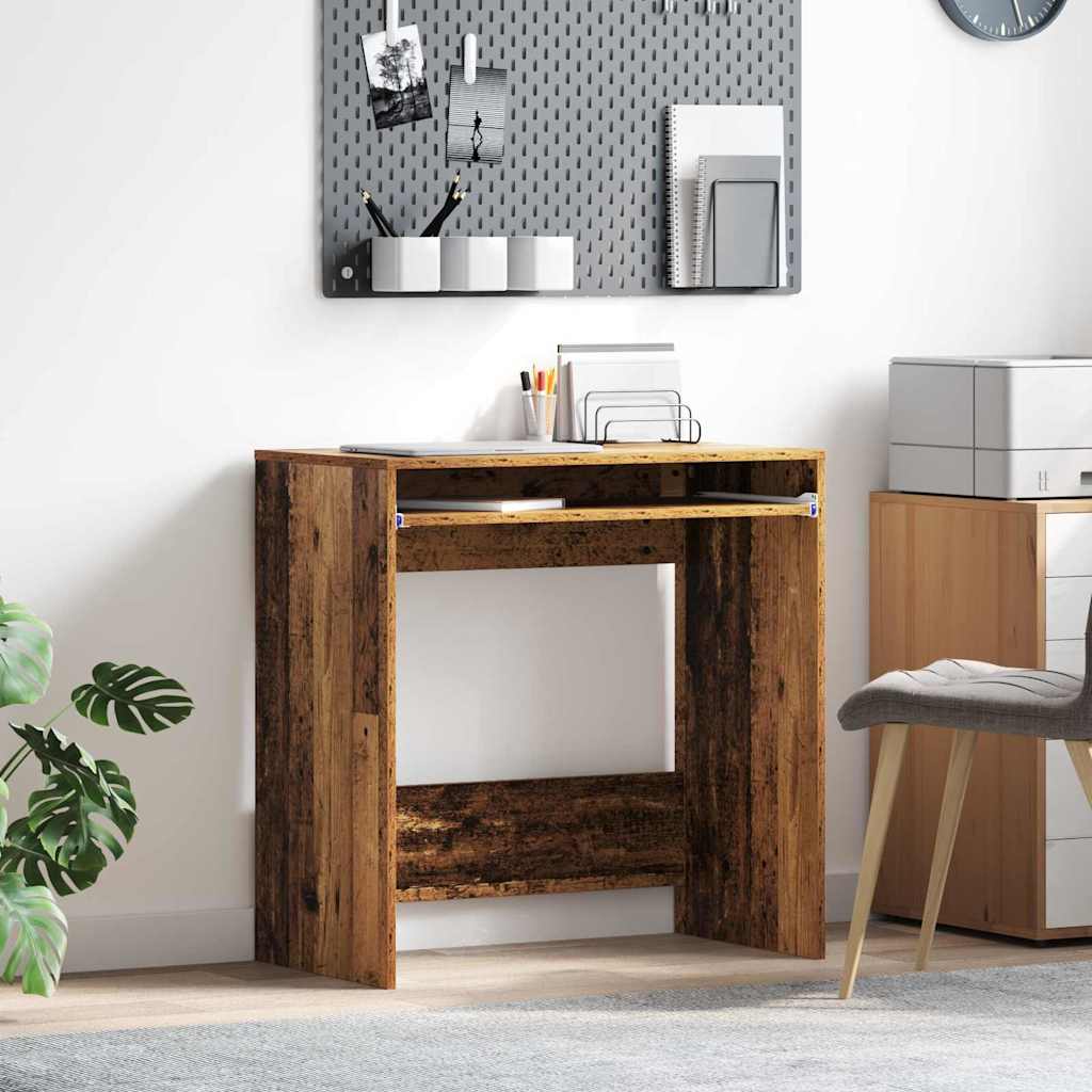 Tisch mit Regal Altholz 77,5 x 43 x 79 cm Holzwerkstoff