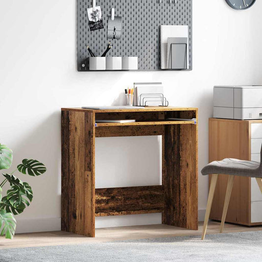 Tisch mit Regal Altholz 77,5 x 43 x 79 cm Holzwerkstoff