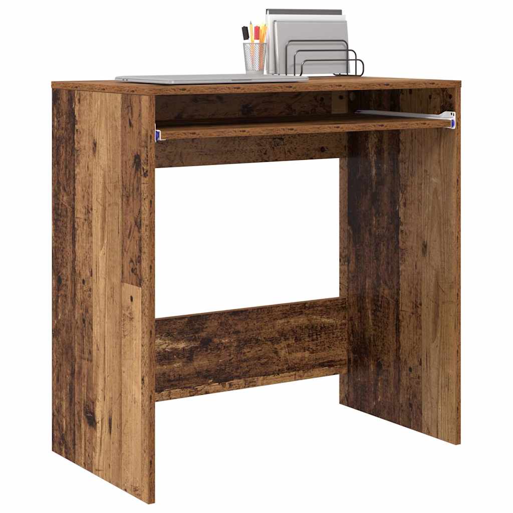 Tisch mit Regal Altholz 77,5 x 43 x 79 cm Holzwerkstoff