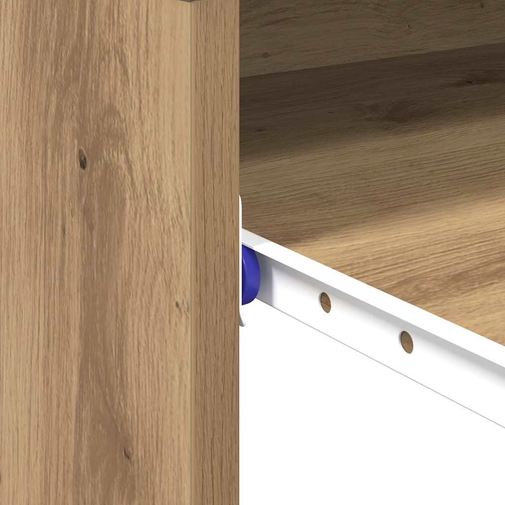 Tisch Eiche handwerklich 77,5 x 43 x 79 cm Holzwerkstoff