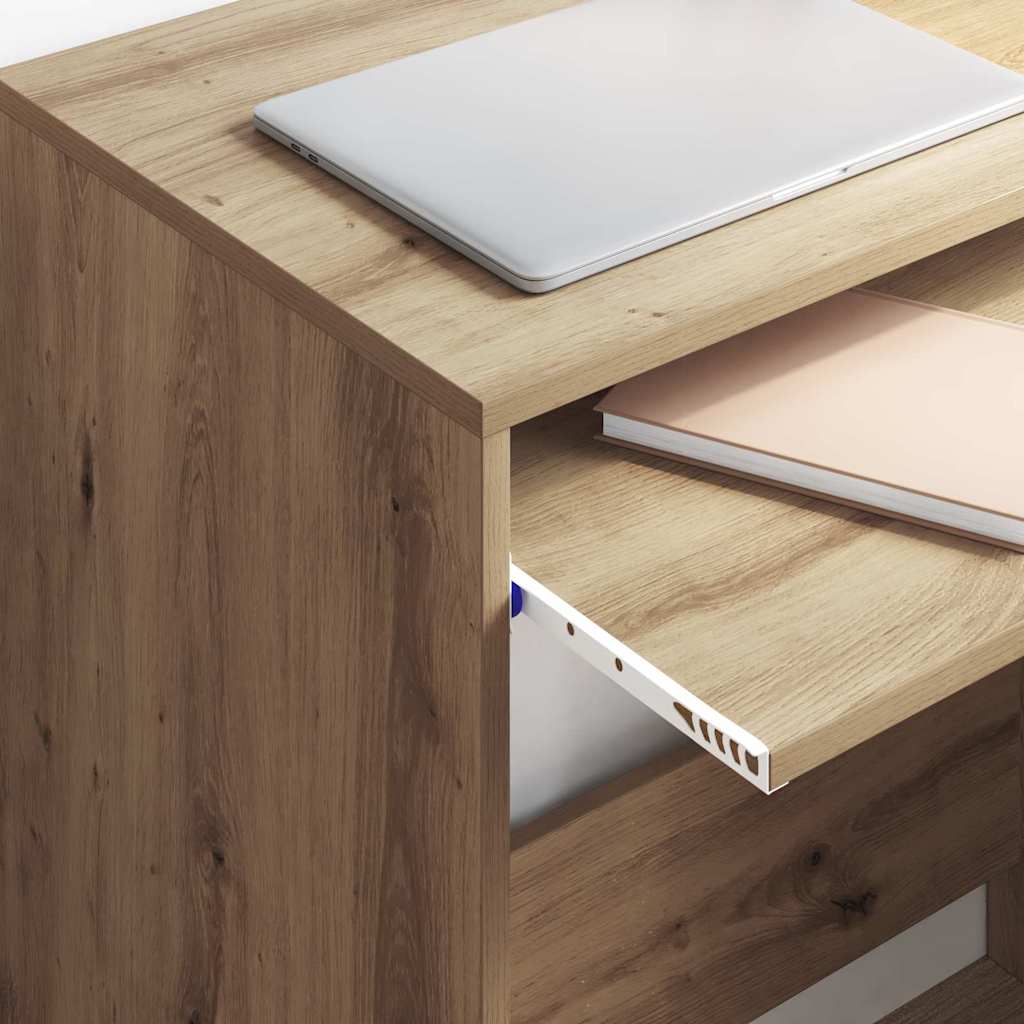 Tisch Eiche handwerklich 77,5 x 43 x 79 cm Holzwerkstoff