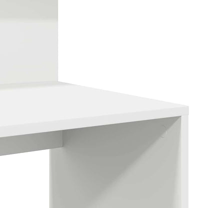 Schreibtisch mit Stauraum Weiß 90 x 48 x 101,5 cm Holzwerkstoff