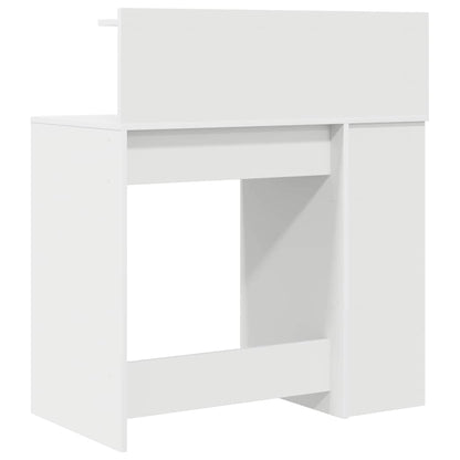 Schreibtisch mit Stauraum Weiß 90 x 48 x 101,5 cm Holzwerkstoff
