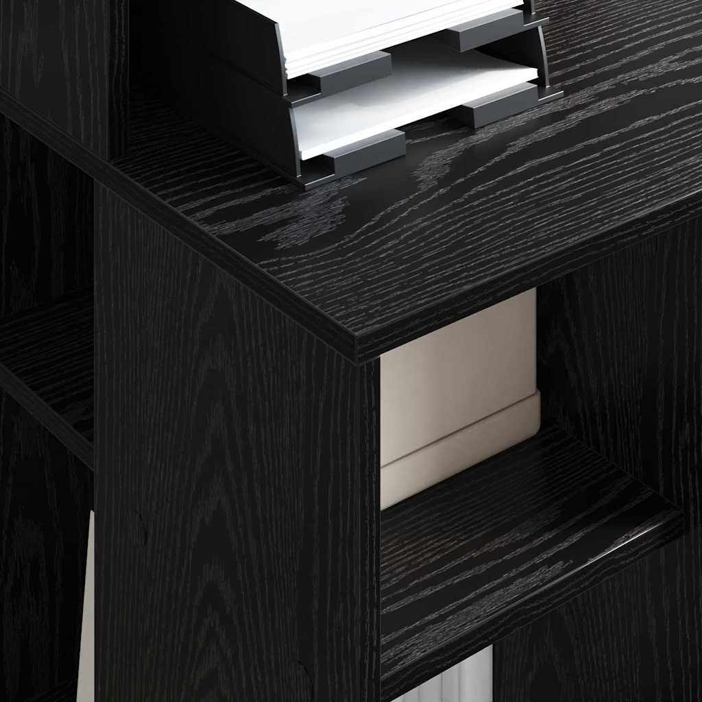 Schreibtisch mit Stauraum Schwarze Eiche 90 x 48 x 101,5 cm
