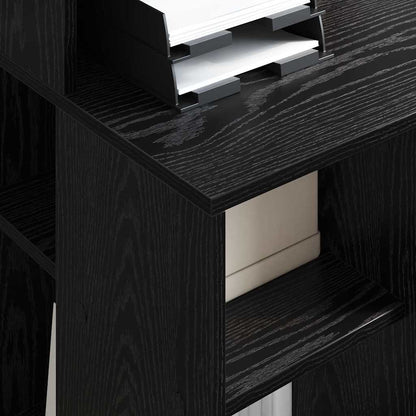 Schreibtisch mit Stauraum Schwarze Eiche 90 x 48 x 101,5 cm
