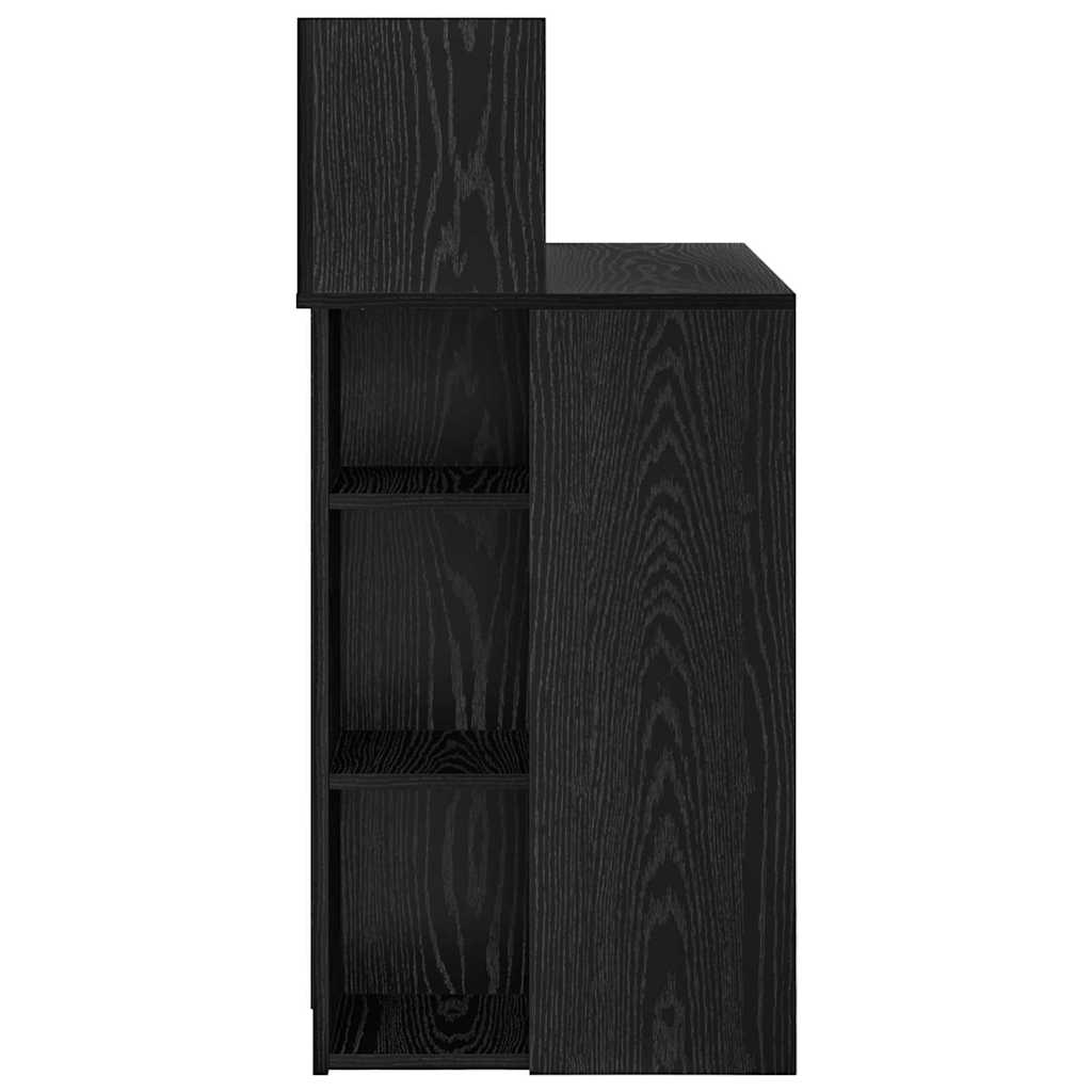 Schreibtisch mit Stauraum Schwarze Eiche 90 x 48 x 101,5 cm