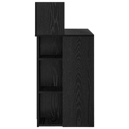 Schreibtisch mit Stauraum Schwarze Eiche 90 x 48 x 101,5 cm