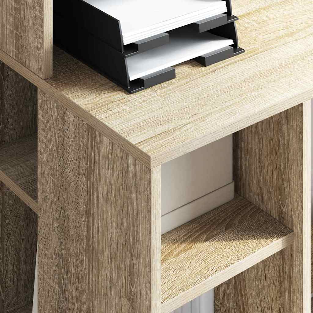 Schreibtisch mit Stauraum Sonoma Eiche 90 x 48 x 101,5 cm