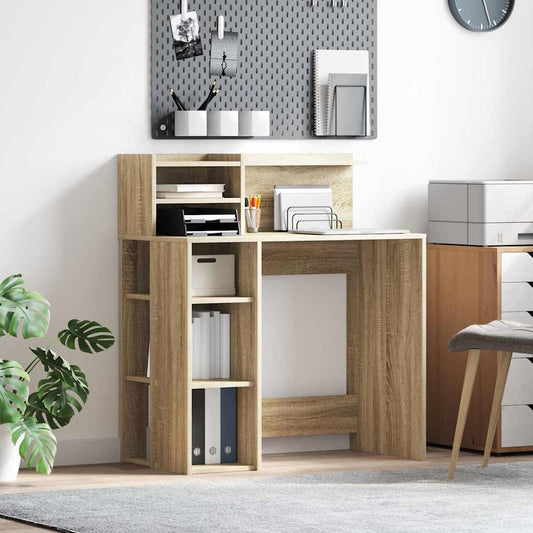 Schreibtisch mit Stauraum Sonoma Eiche 90 x 48 x 101,5 cm