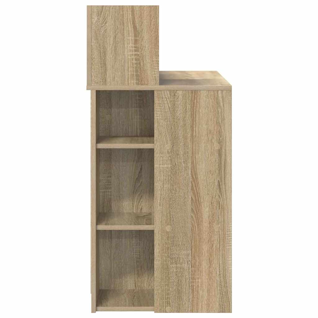 Schreibtisch mit Stauraum Sonoma Eiche 90 x 48 x 101,5 cm